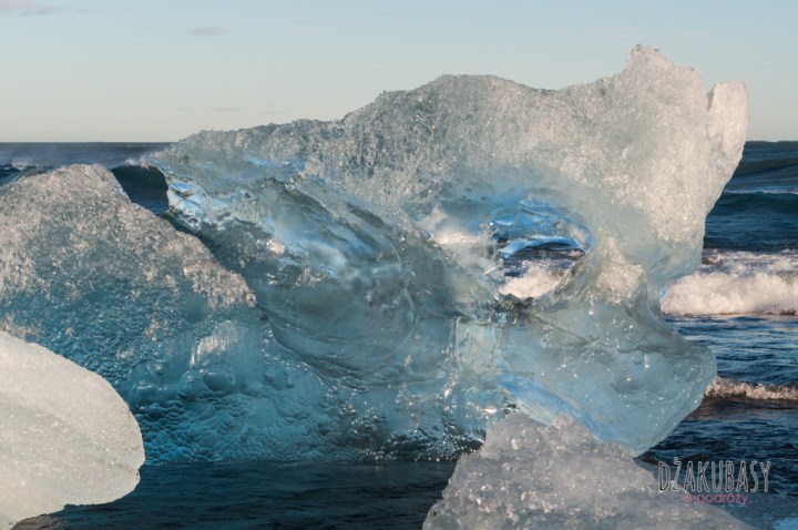 ISLANDIA diamond beach diamentowa plaza bryly lodu