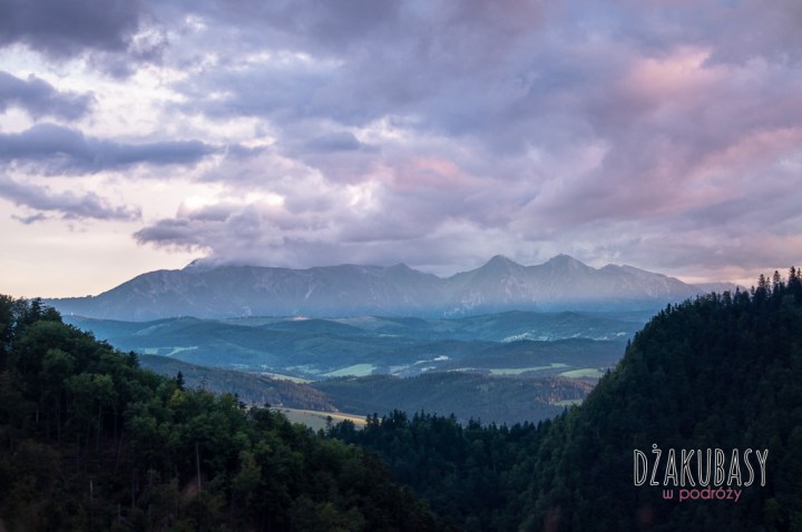 PIENINY polska Sokolica panorama z Sokolicy lipiec