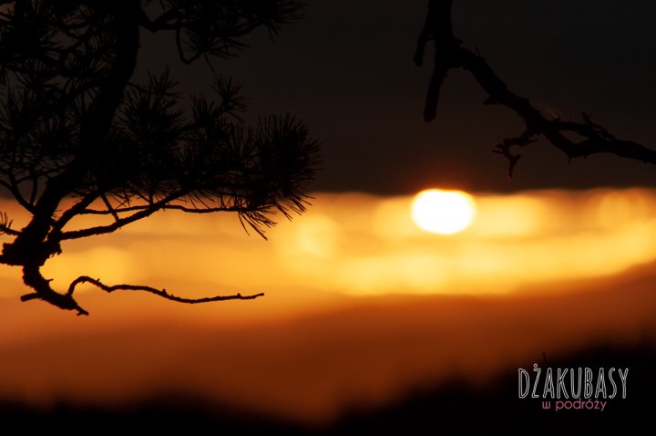 PIENINY polska Sokolica lipiec zachód słońca