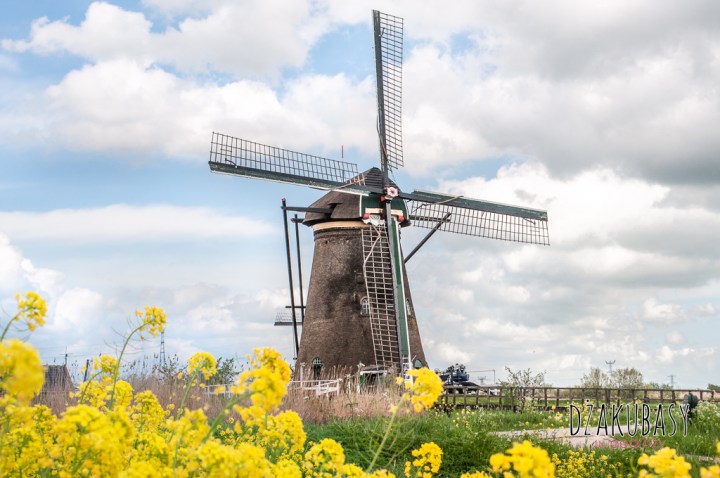 Holandia wiatraki Kinderdijk